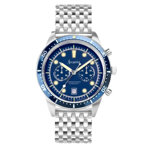Accurist Dive Stainless Steel Blue Dial