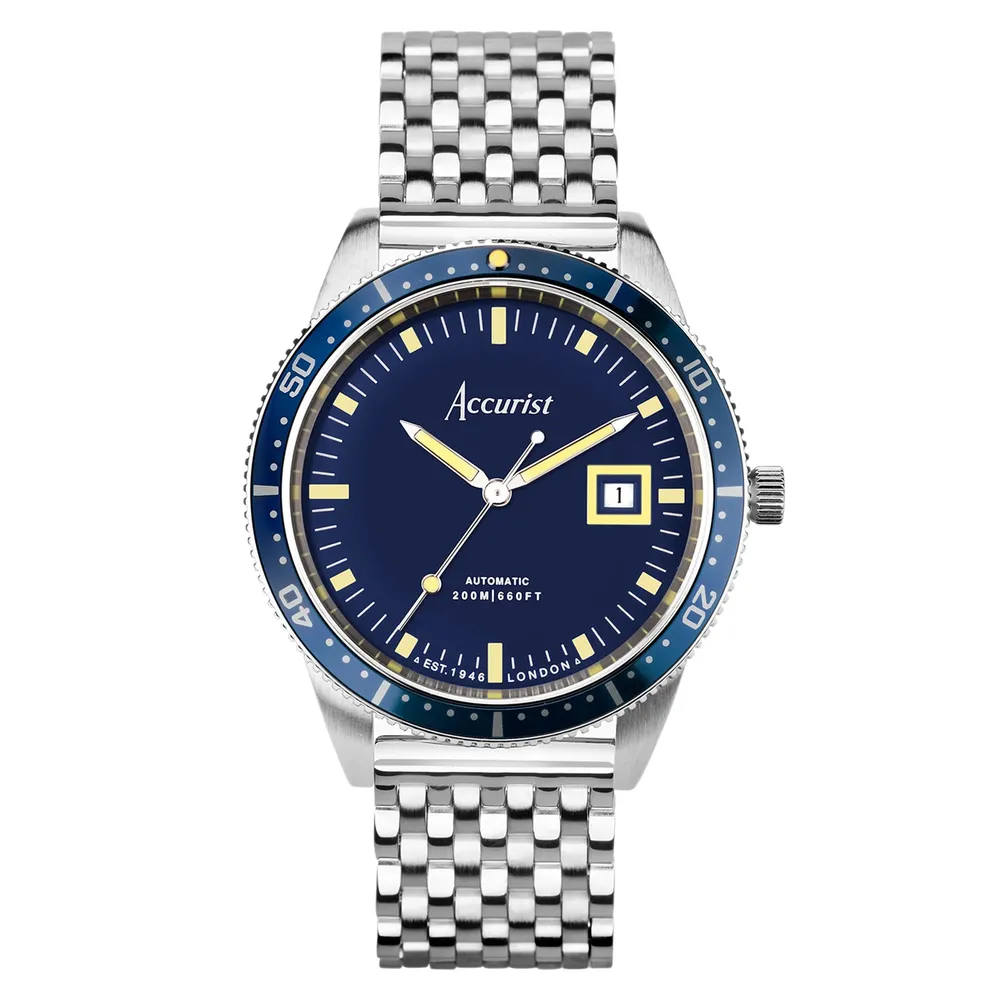 Accurist Dive Stainless Steel Blue Dial 72006