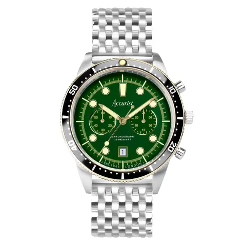 Accurist Dive Stainless Steel Green Dial