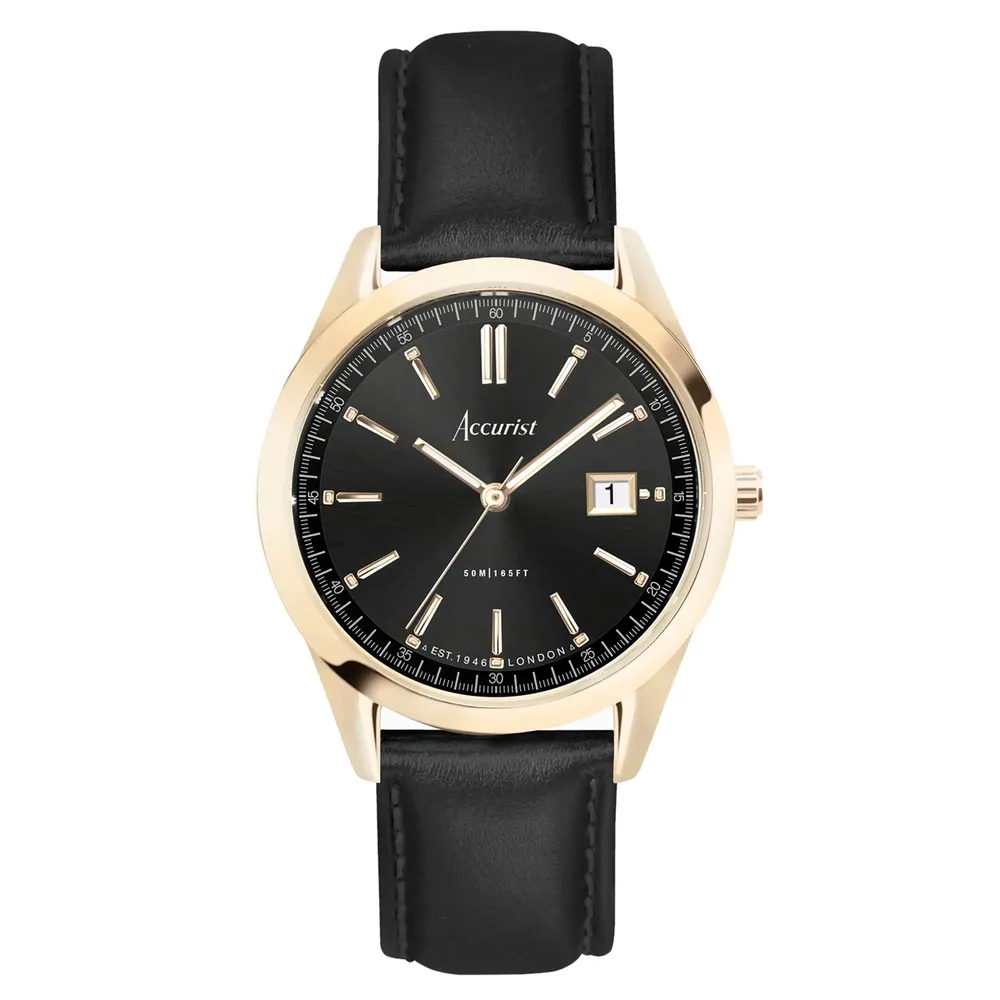 Accurist Everyday Black Dial 74012