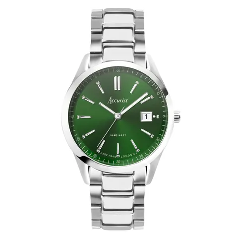 Accurist Everyday Stainless Steel Green Dial