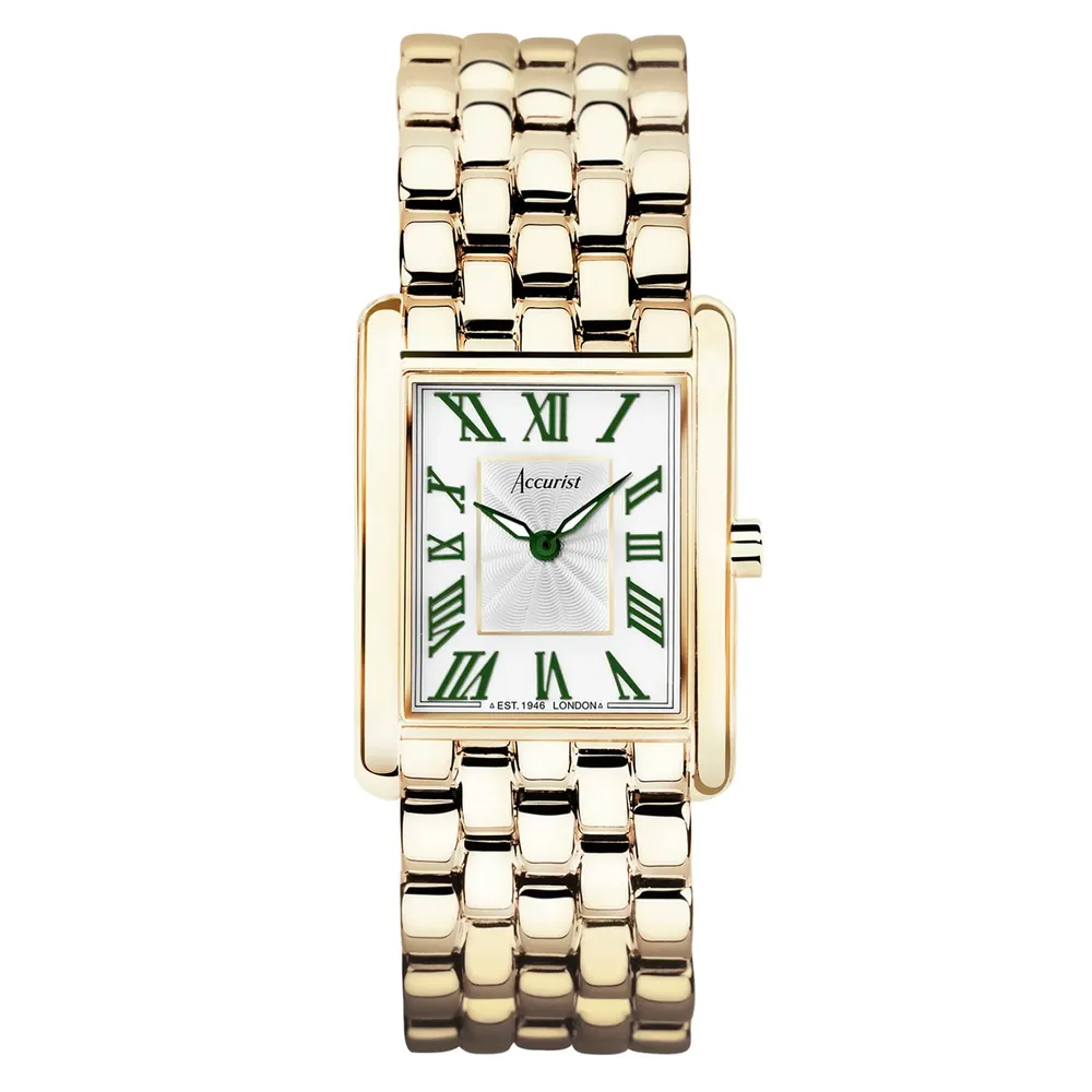 Accurist Rectangle Stainless Steel White Dial 71008