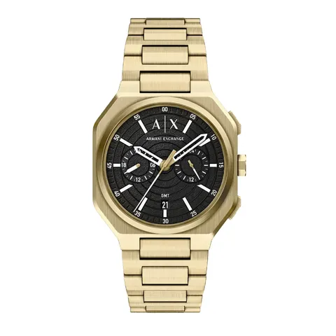 Armani Exchange Bass Dual-Time Stainless Steel