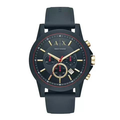 Armani Exchange Chronograph Blue Silicone
