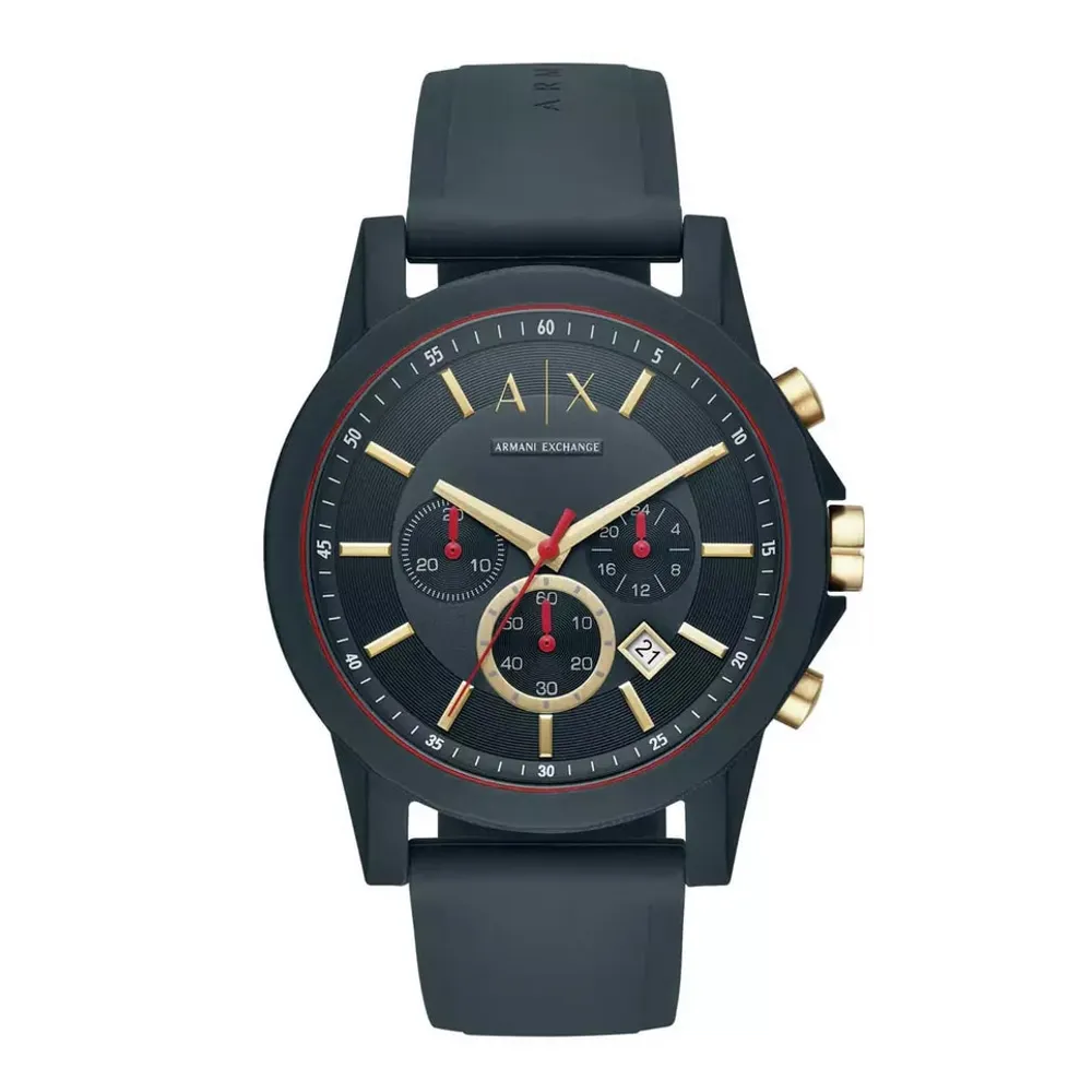 Armani Exchange Chronograph Blue Silicone AX1335