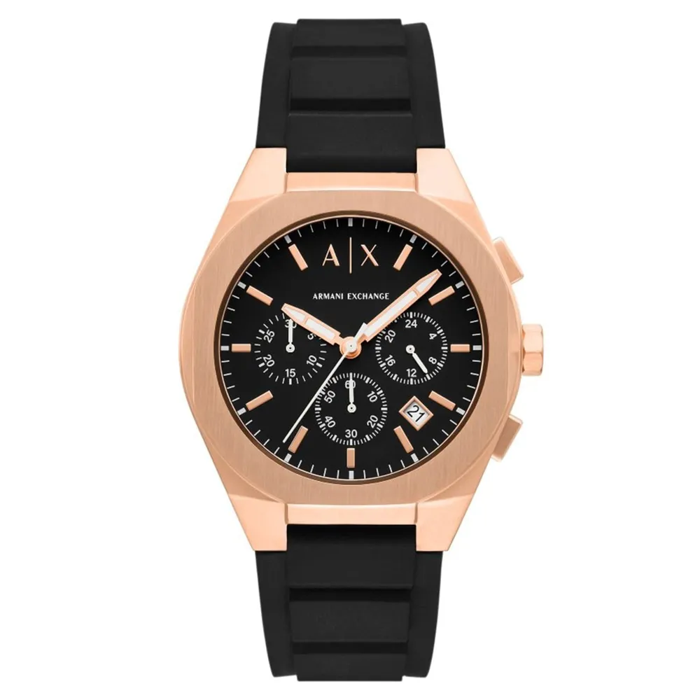 Armani Exchange Sync Chronograph Black Silicone AX4190