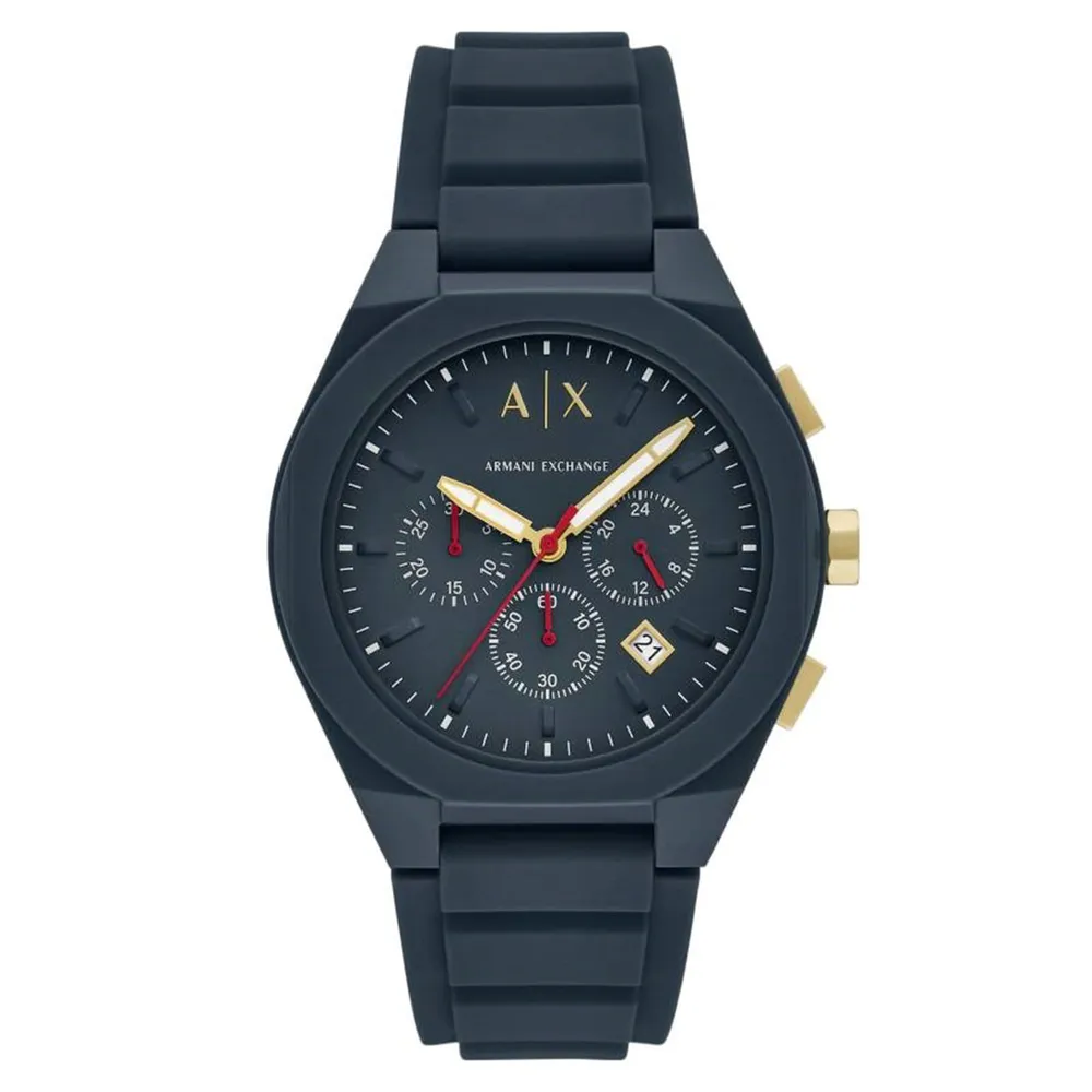 Armani Exchange Sync Chronograph Blue Silicone AX4168