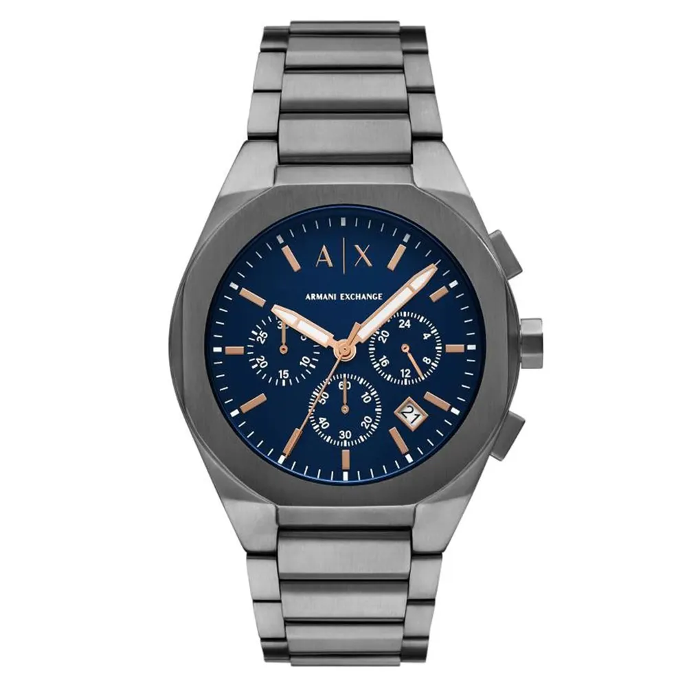 Armani Exchange Sync Chronograph Gunmetal Stainless Steel AX4182