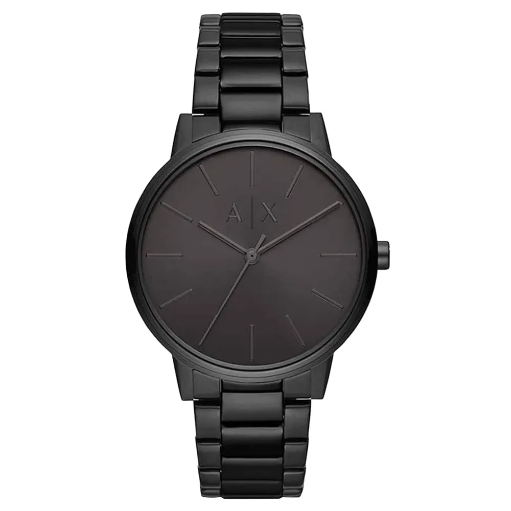 Armani Exchange Three-Hand Black Steel AX2701
