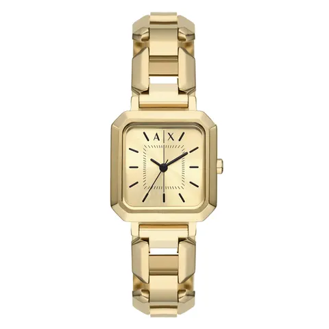 Armani Exchange Three-Hand Gold-Tone Stainless Steel
