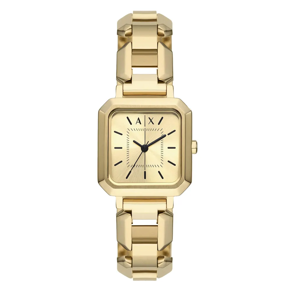 Armani Exchange Three-Hand Gold-Tone Stainless Steel AX5721