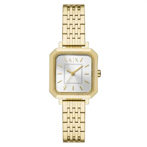 Armani Exchange Three-Hand Gold-Tone Stainless Steel