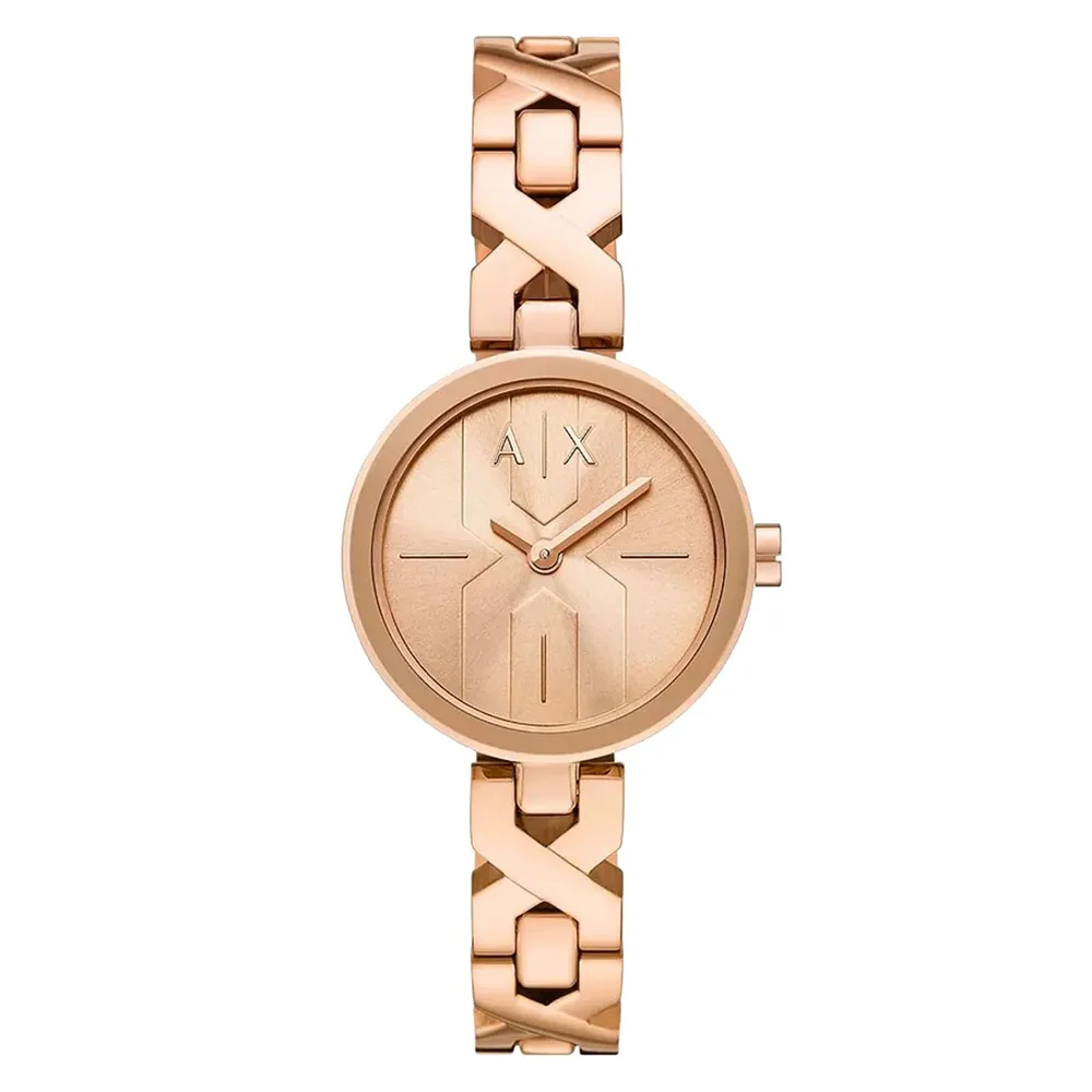 Armani Exchange Two-Hand Rose Gold-Tone Stainless Steel AX5832