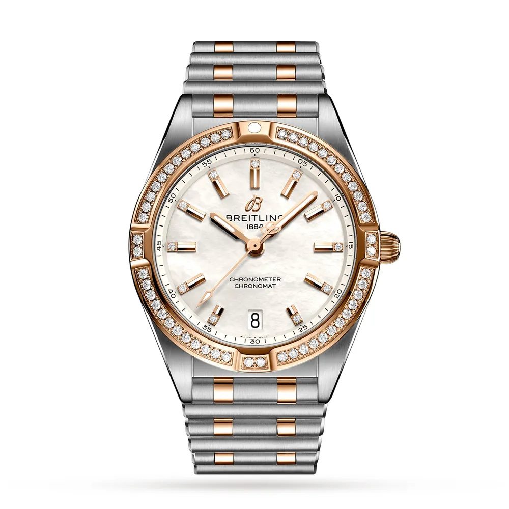 Breitling Chronomat 32 Stainless Steel & 18k Red Gold (Gem-set) - Mother of Pearl U77310591A2U1