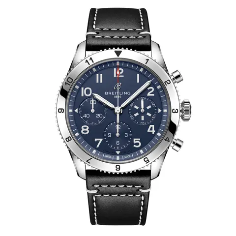 Breitling Classic AVI Chronograph 42 Tribute to Vought F4U Corsair Leather Strap