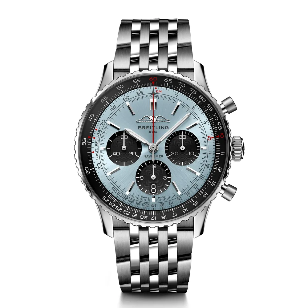 Breitling Navitimer B01 Chronograph 43 Stainless Steel Ice Blue AB0138241C1A1