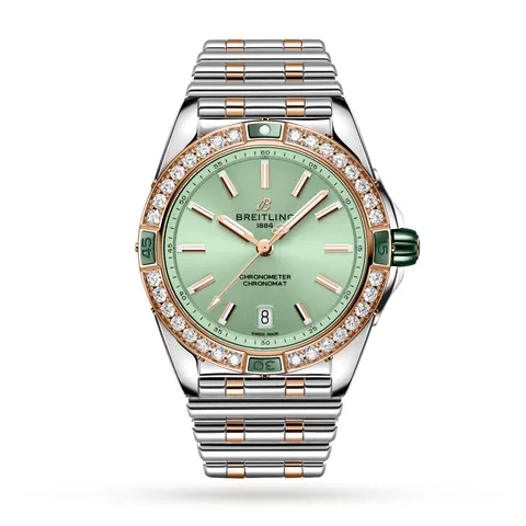 Breitling Super Chronomat Automatic 38 Green Stainless Steel & 18ct Rose Gold