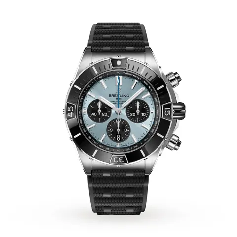 Breitling Super Chronomat B01 44 Stainless Steel & Platinum - Ice Blue