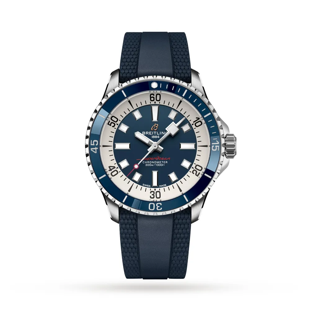 Breitling Superocean Automatic 42 Stainless Steel Rubber Strap A17375E71C1S1