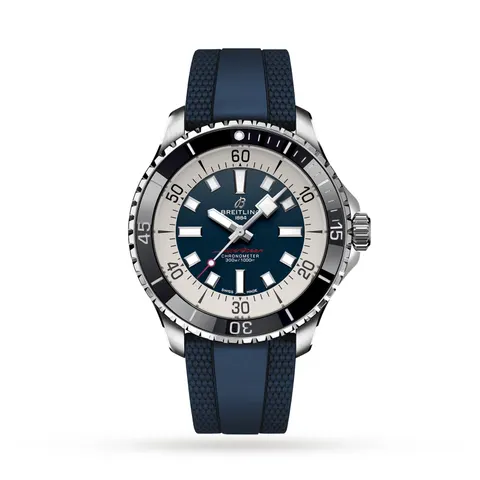 Breitling Superocean Automatic 44 Stainless Steel Rubber Strap