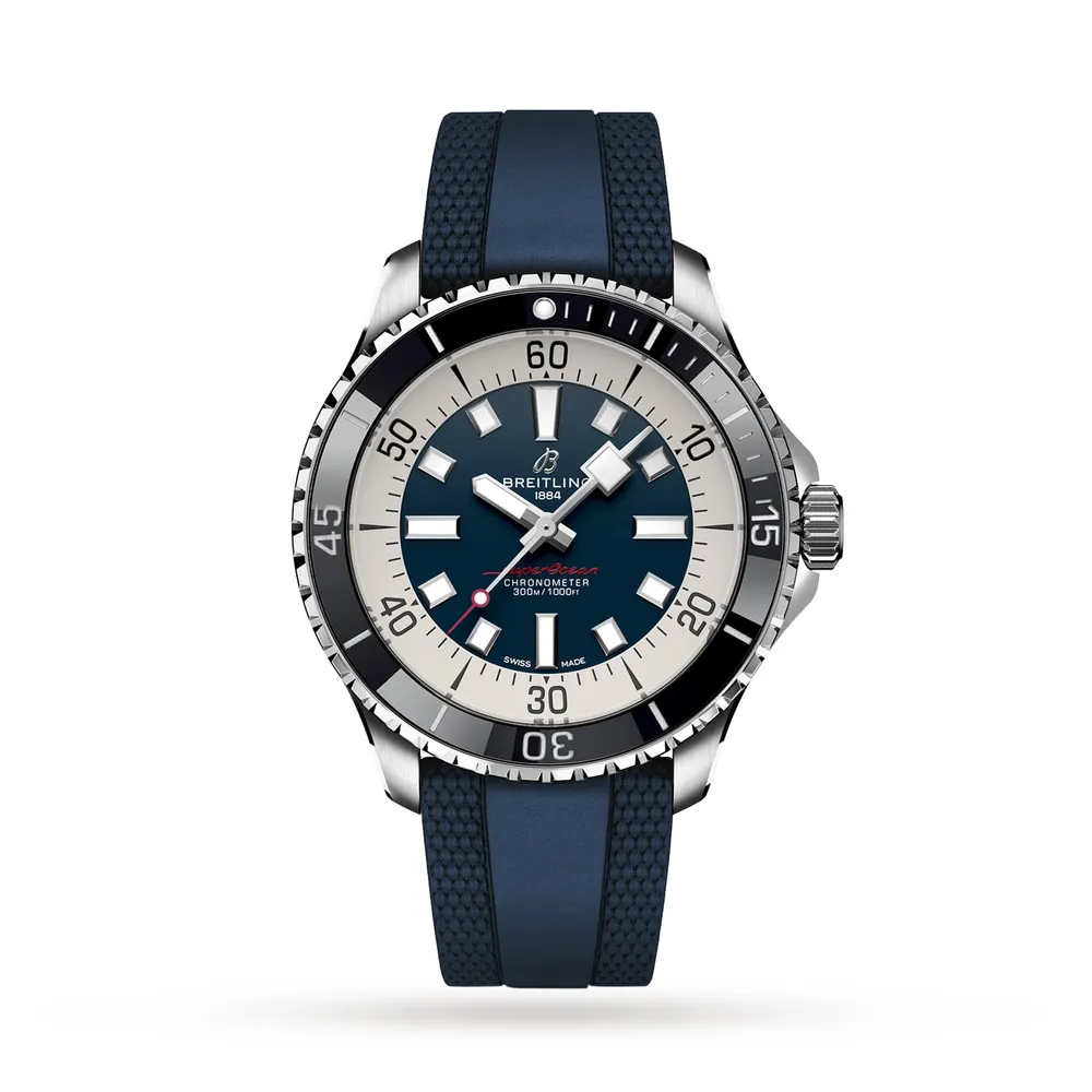 Breitling Superocean Automatic 44 Stainless Steel Rubber Strap A17376211C1S1