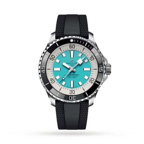 Breitling Superocean Automatic 44 Stainless Steel Rubber Strap