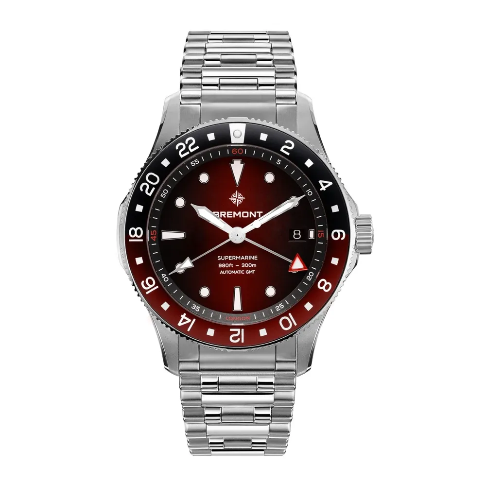 Bremont Supermarine 300M GMT Automatic SM40-GMT-SS-RDBK-B
