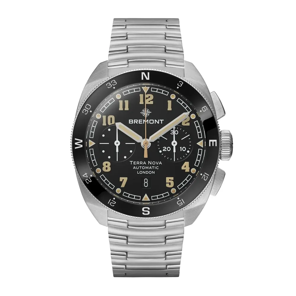 Bremont Terra Nova 42.5 Chronograph TN42-CHR-SS-BK-B