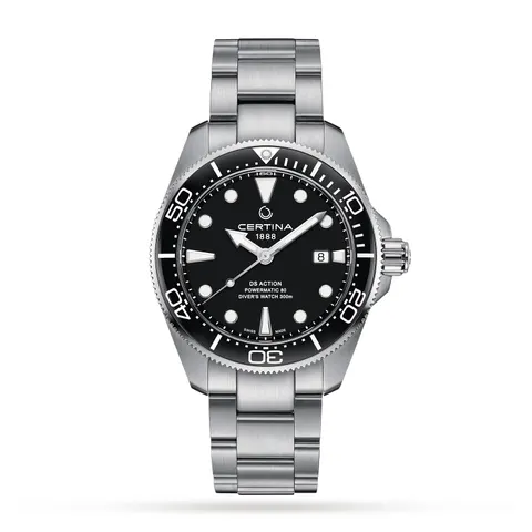 Certina Aqua DS Action Diver Black Dial