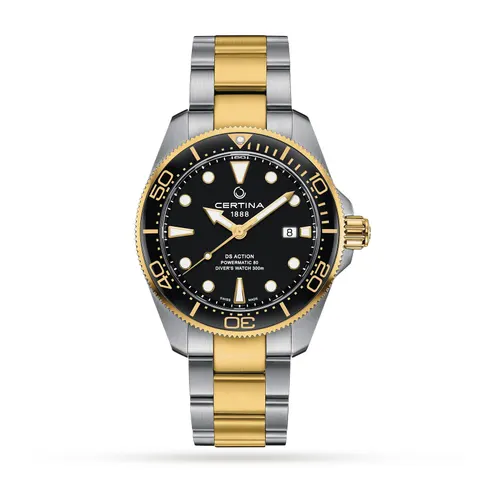 Certina Aqua DS Action Diver Black Dial