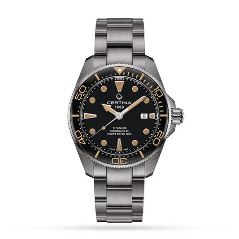 Certina Aqua DS Action Diver Black Dial