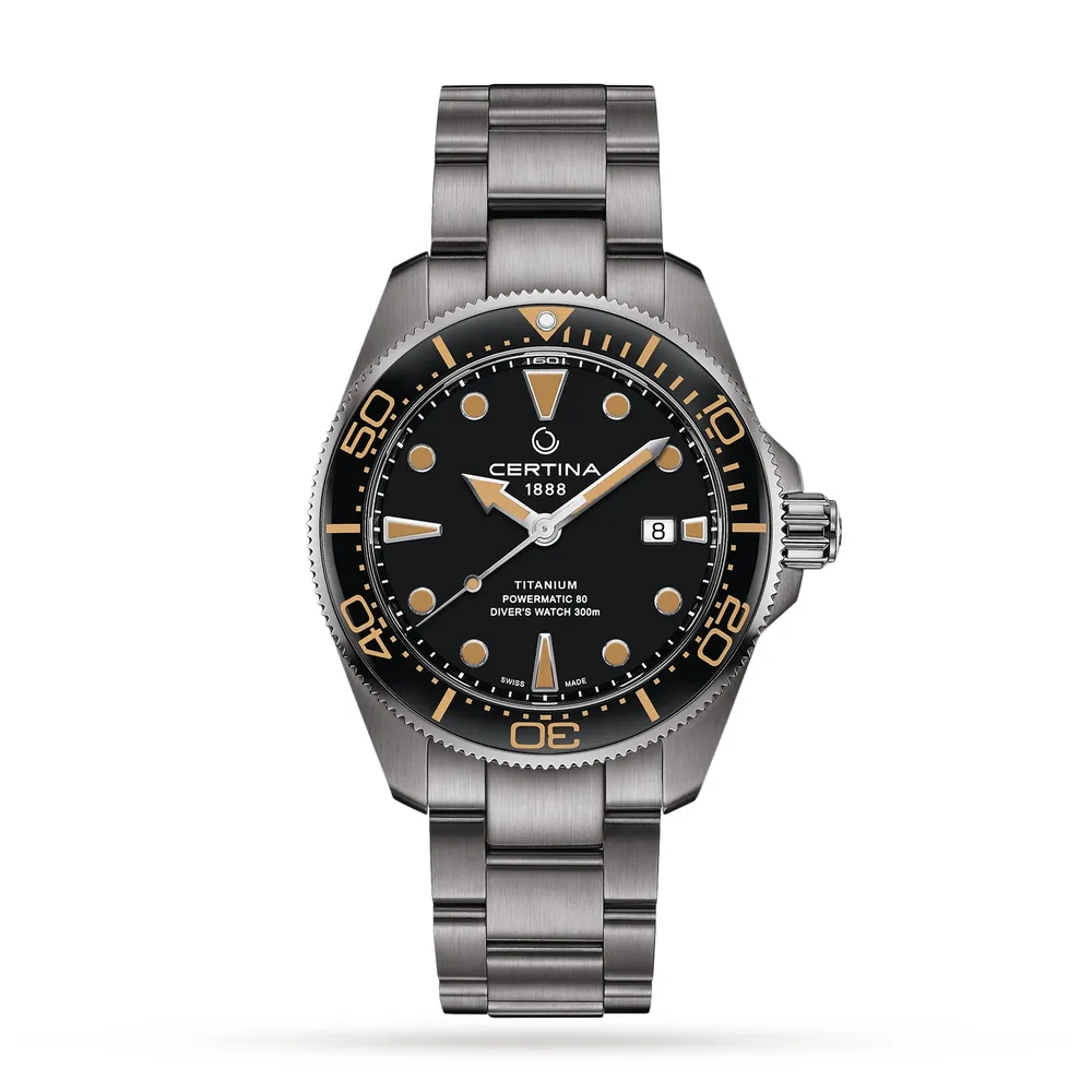 Certina Aqua DS Action Diver Black Dial C0326074405100