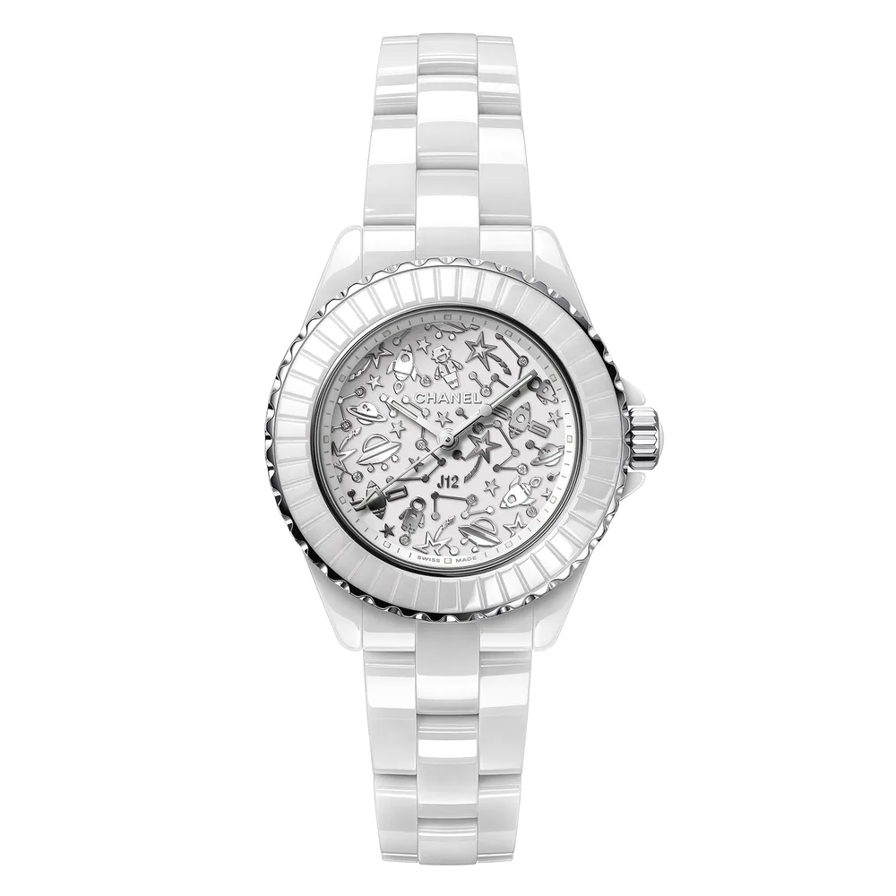 CHANEL J12 Cosmic White Ceramic H7990