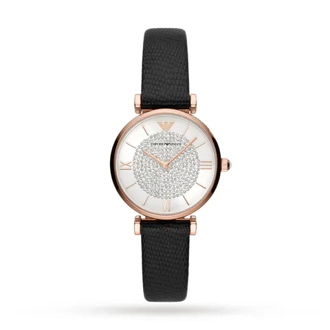 Emporio Armani Ladies Leather Strap
