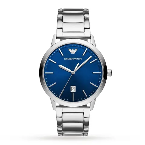 Emporio Armani Mens Date Stainless Steel Bracelet Strap