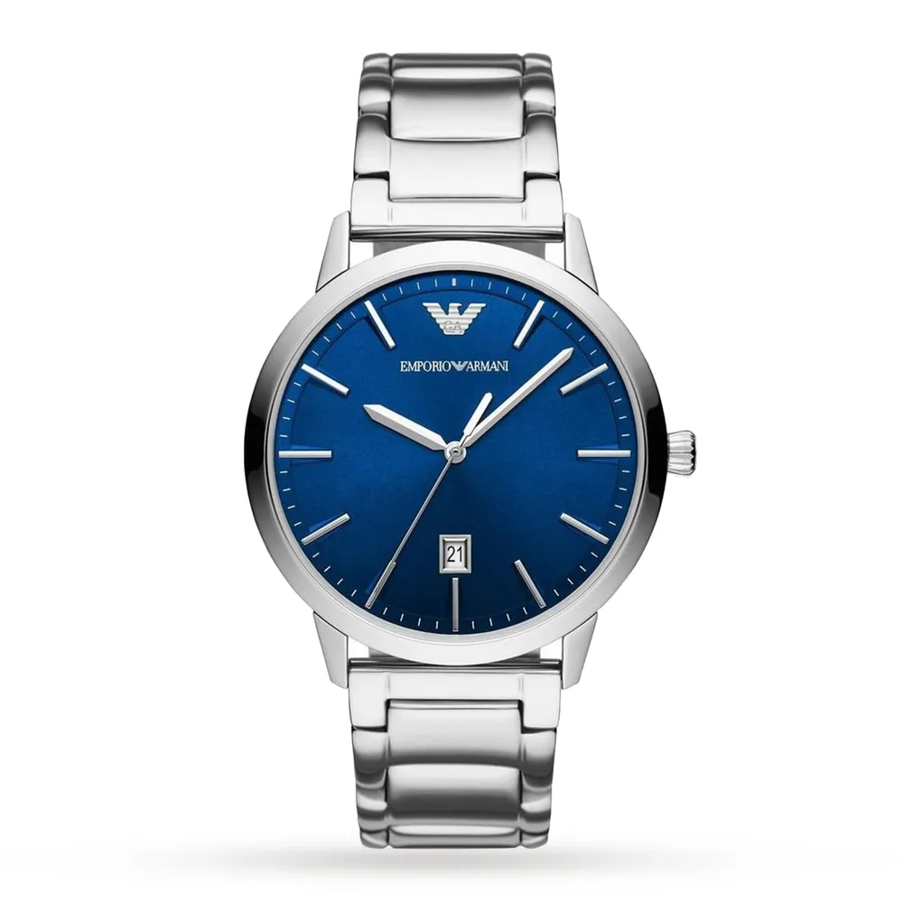 Emporio Armani Mens Date Stainless Steel Bracelet Strap AR11311