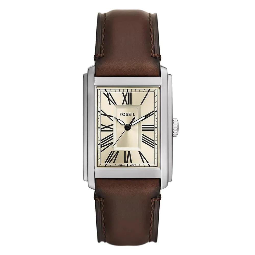 Fossil Carraway Stainless Steel Silver Dial FS6012