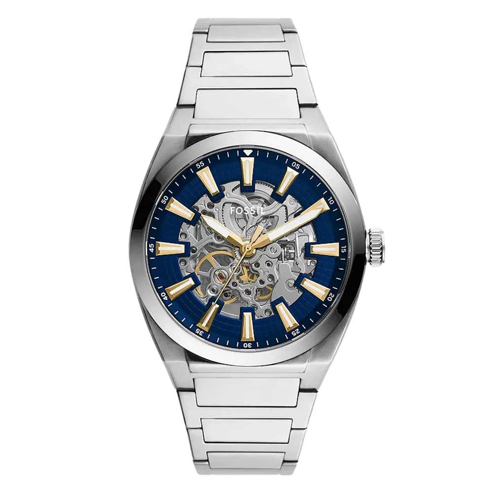 Fossil Everett Stainless Steel Blue Dial ME3220