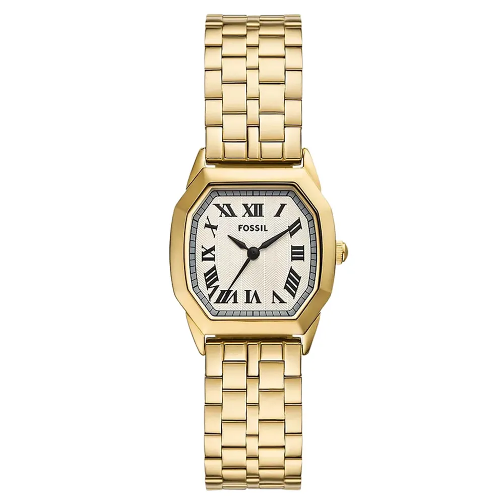 Fossil Harlow Three-Hand Gold-Tone Stainless Steel ES5361