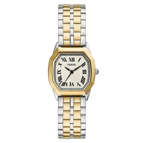 Fossil Harlow Three-Hand Two-Tone Stainless Steel