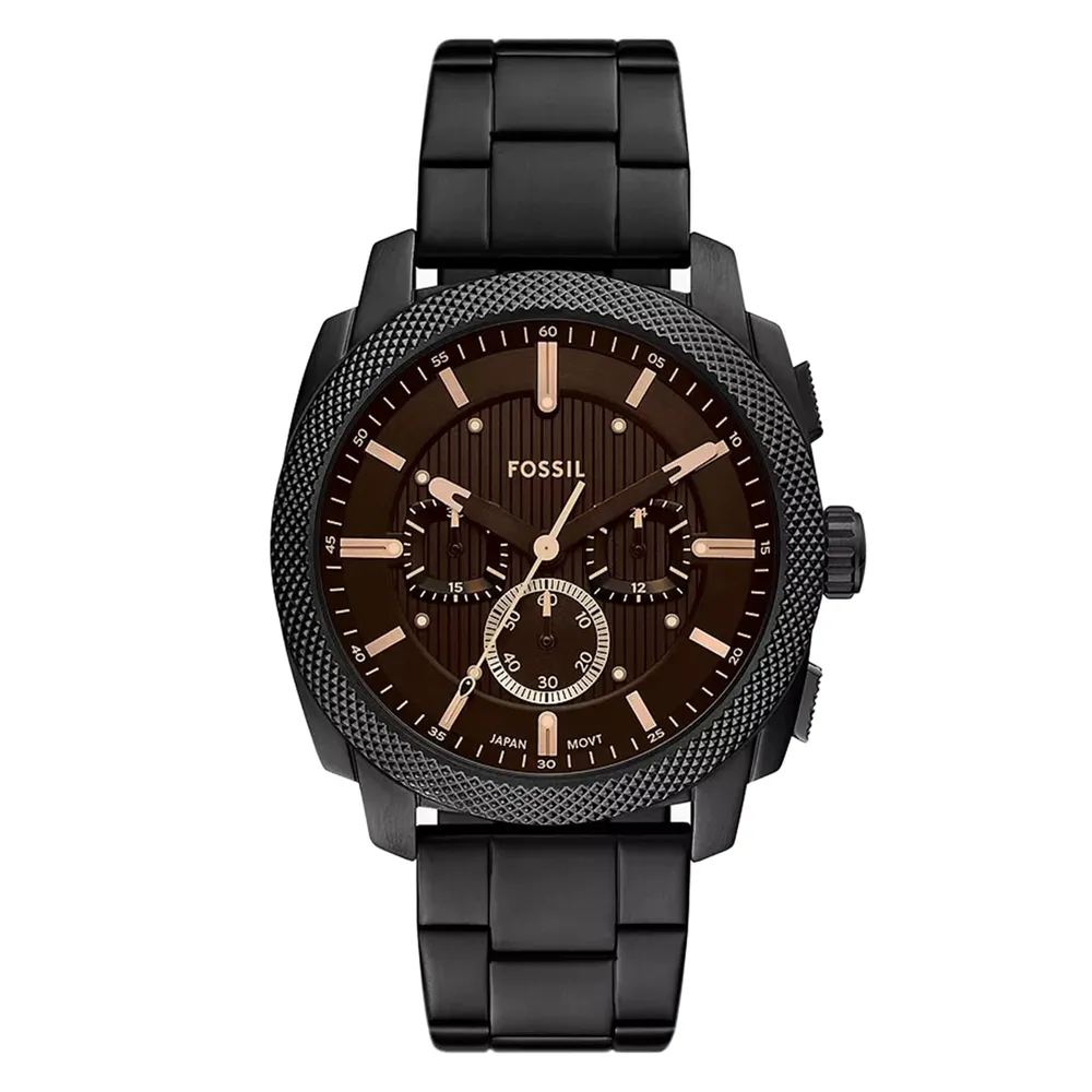 Fossil Machine Stainless Steel Brown Chronograph FS6097
