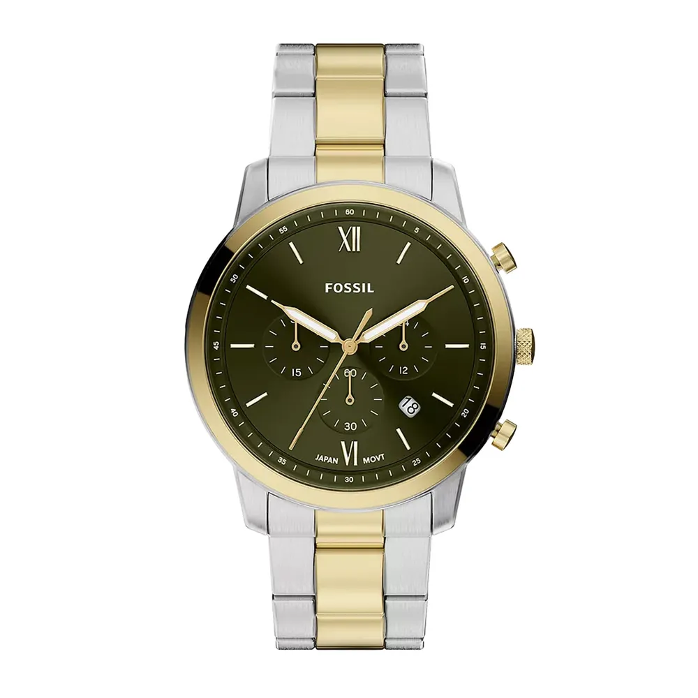Fossil Neutra Chronograph Two-Tone Stainless Steel MensWatch FS6189