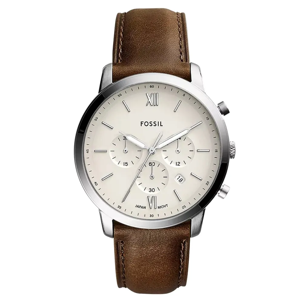 Fossil Neutra Stainless Steel Black Chronograph FS5380