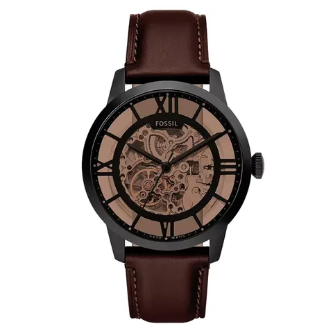 Fossil Townsman Automatic Dark Leather