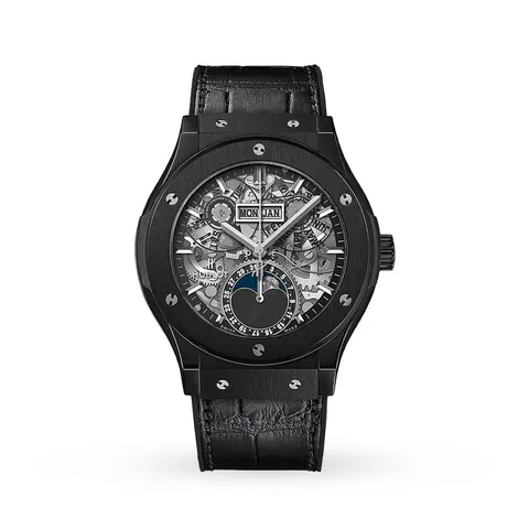 Hublot Classic Fusion Aerofusion Moonphase Black Magic
