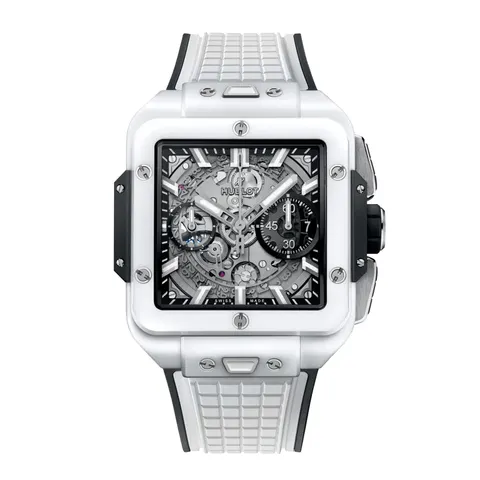 Hublot Square Bang Unico White Ceramic