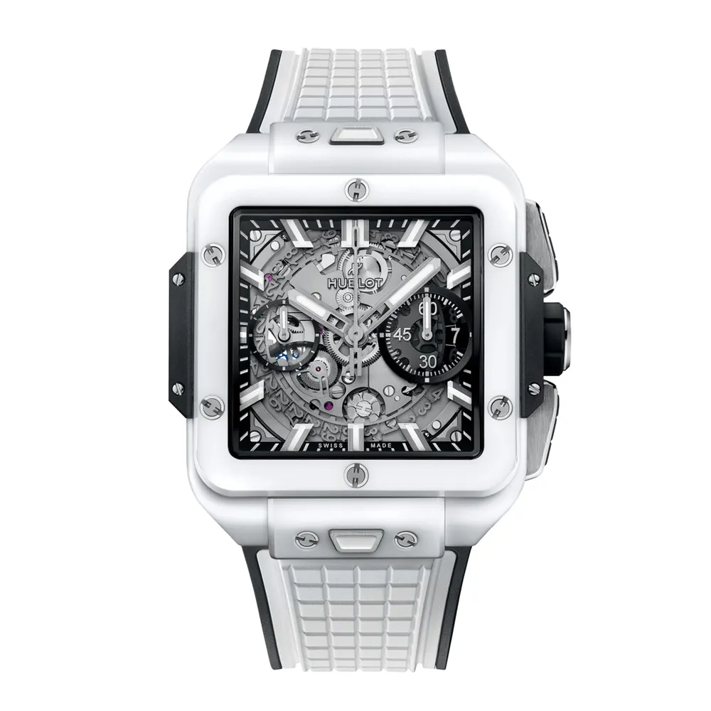 Hublot Square Bang Unico White Ceramic 821.HX.0170.RX
