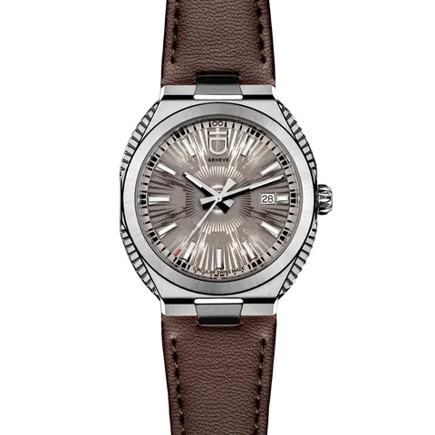 ID Genève Circular S Gray Dial Fluted Sides