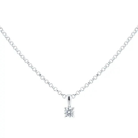 Goldsmiths 18ct White Gold 0.15cttw Diamond Pendant