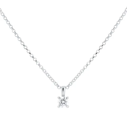 Goldsmiths 18ct White Gold 0.30cttw Diamond Pendant